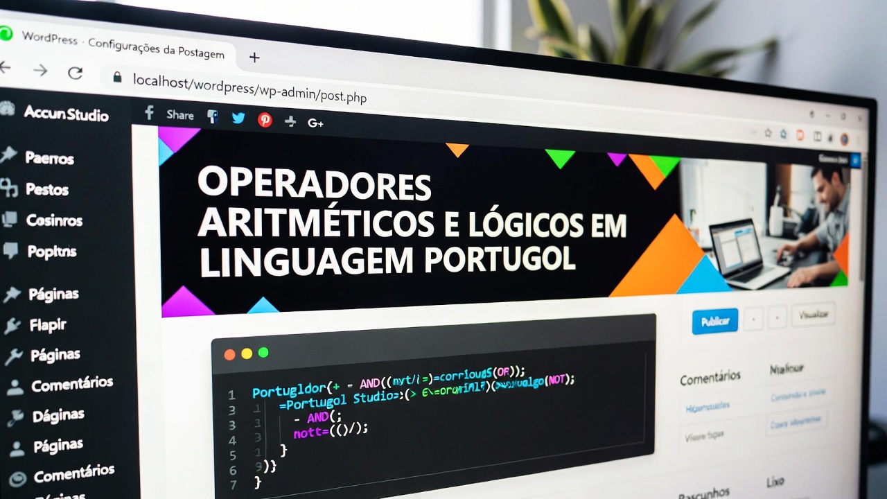 operadores no portugol studio